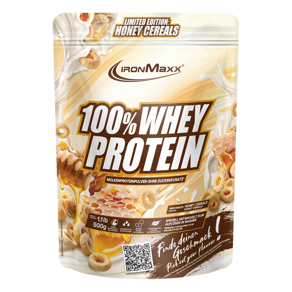 100% <tc>Whey Protein</tc> (500g) - <tc>Honey Cereal</tc>