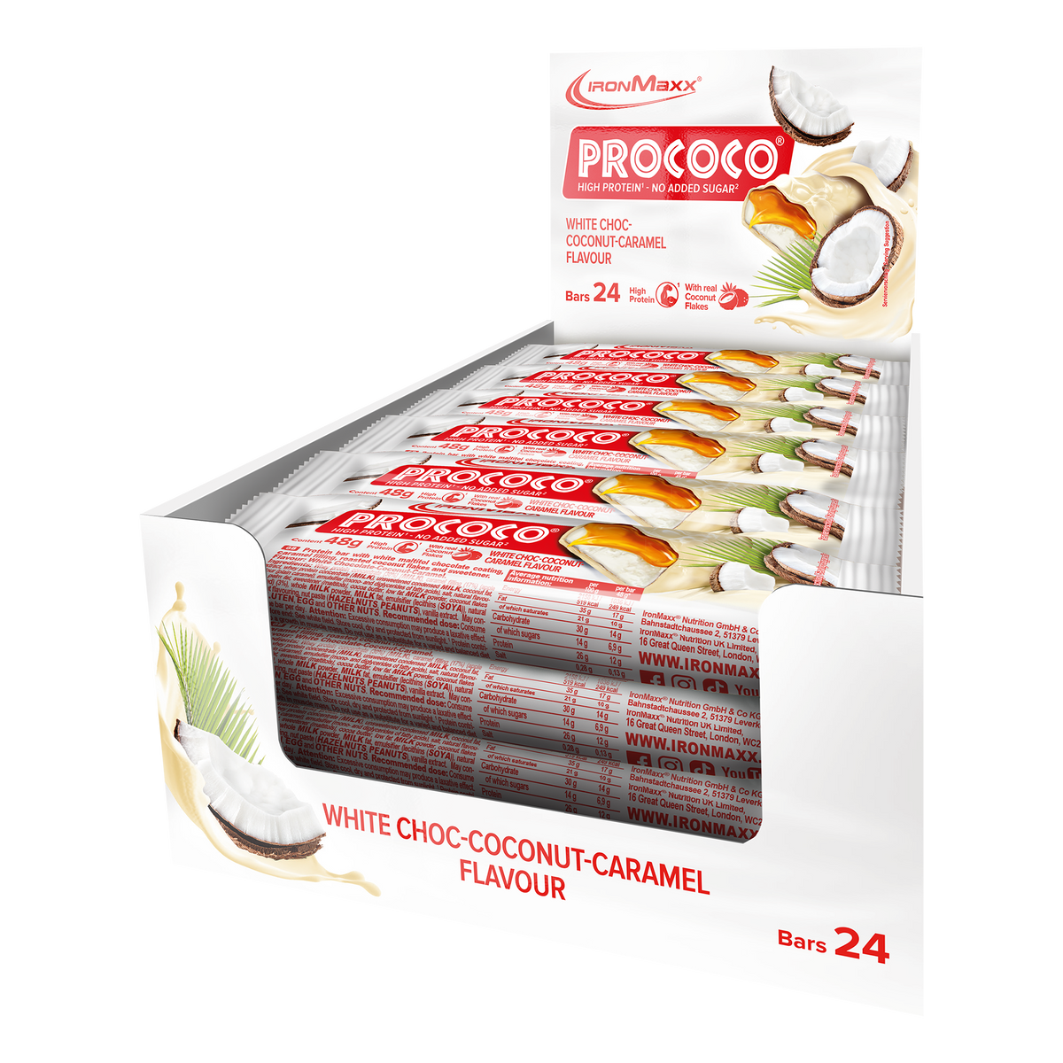 Prococo® (24x48g) - White Choc Coconut Caramel