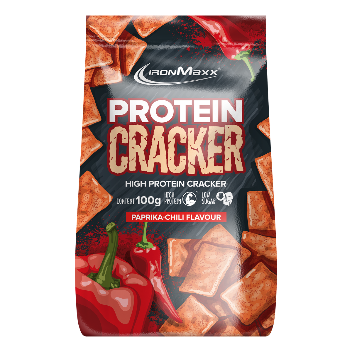 <tc>Protein</tc> Galletas saladas (100g) - Pimentón y chile