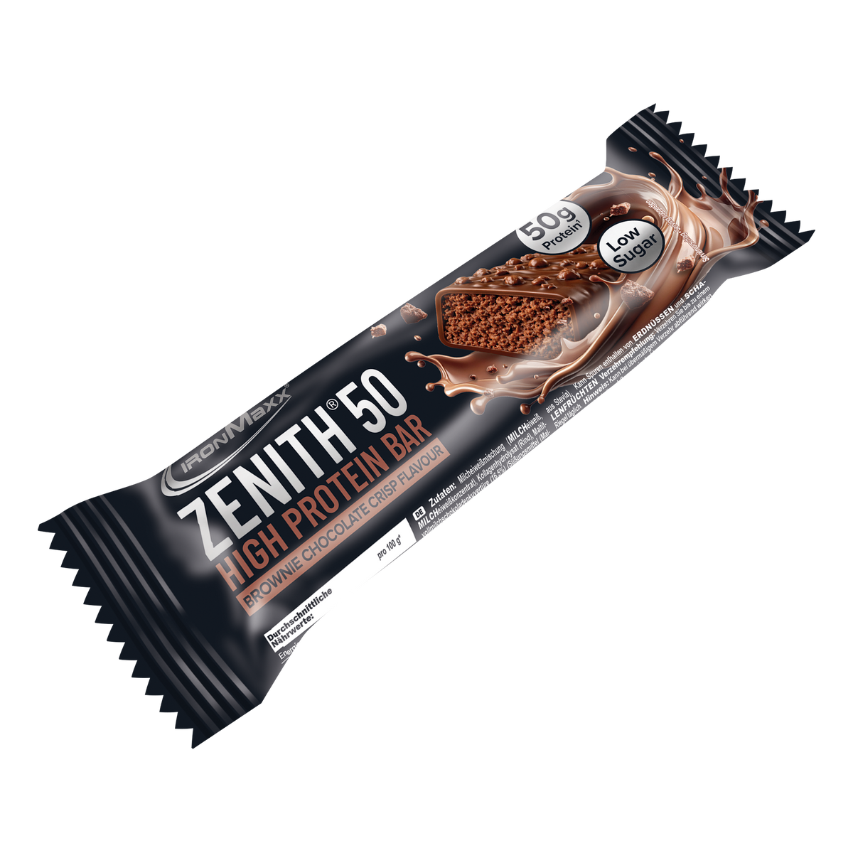 <tc>ZENITH® 50</tc> <tc>Protein</tc> Reep (100g) - <tc>Brownie Chocolate Crisp</tc>