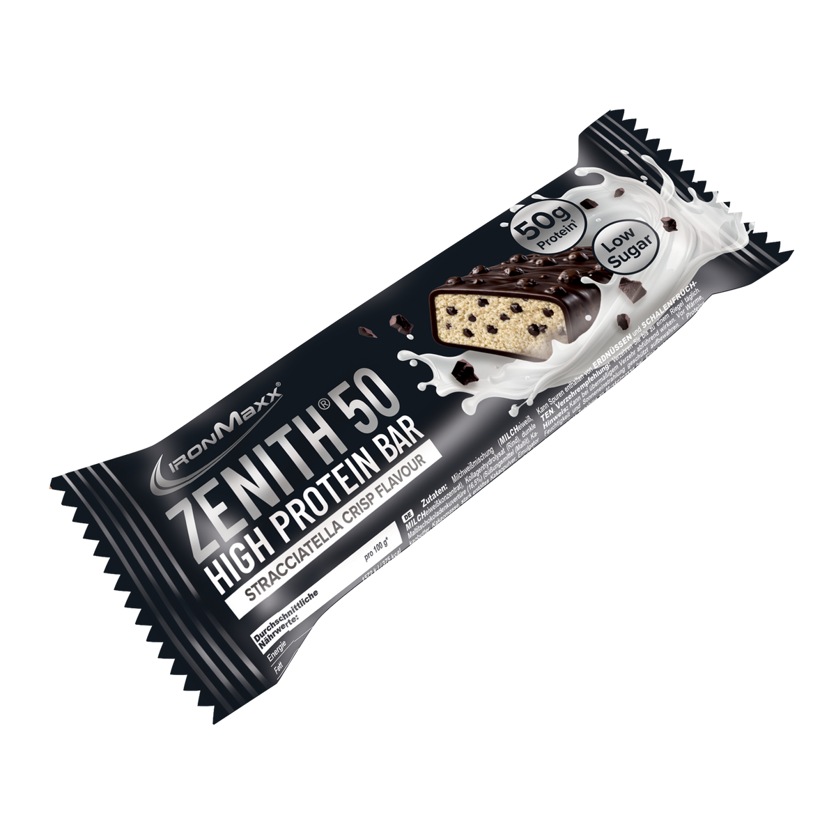 <tc>ZENITH® 50</tc> Barretta proteica (100g) - <tc>Stracciatella</tc> Croccante
