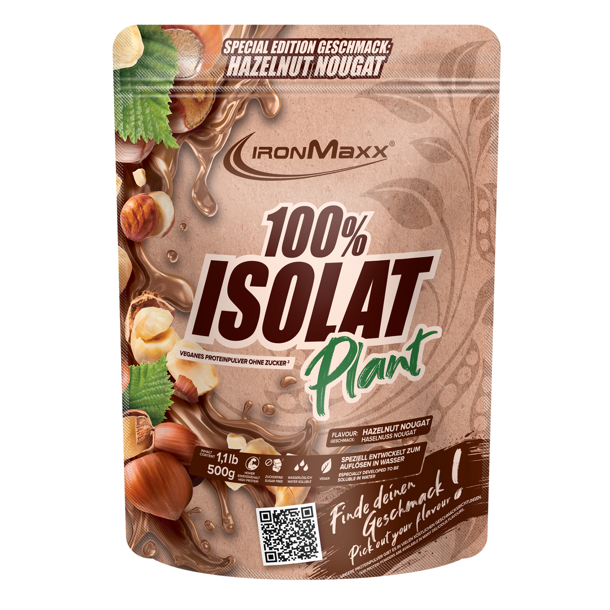 100% Isolat Végétal (500g) - Noisette Nougat