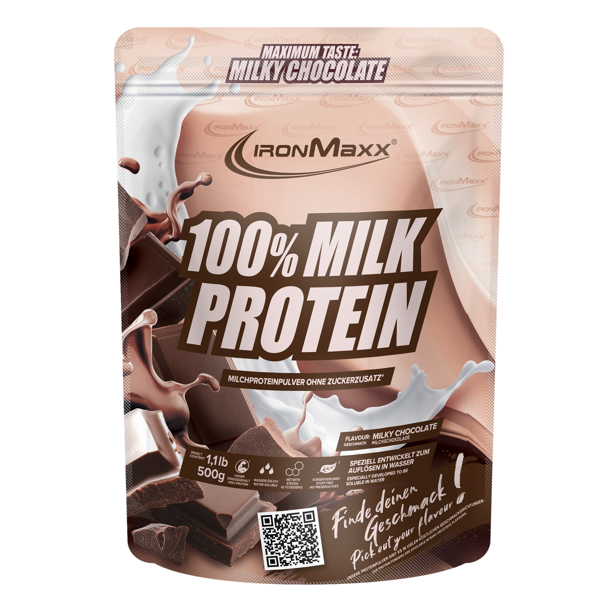 100% Proteína de Leche (500g) - Chocolate con Leche