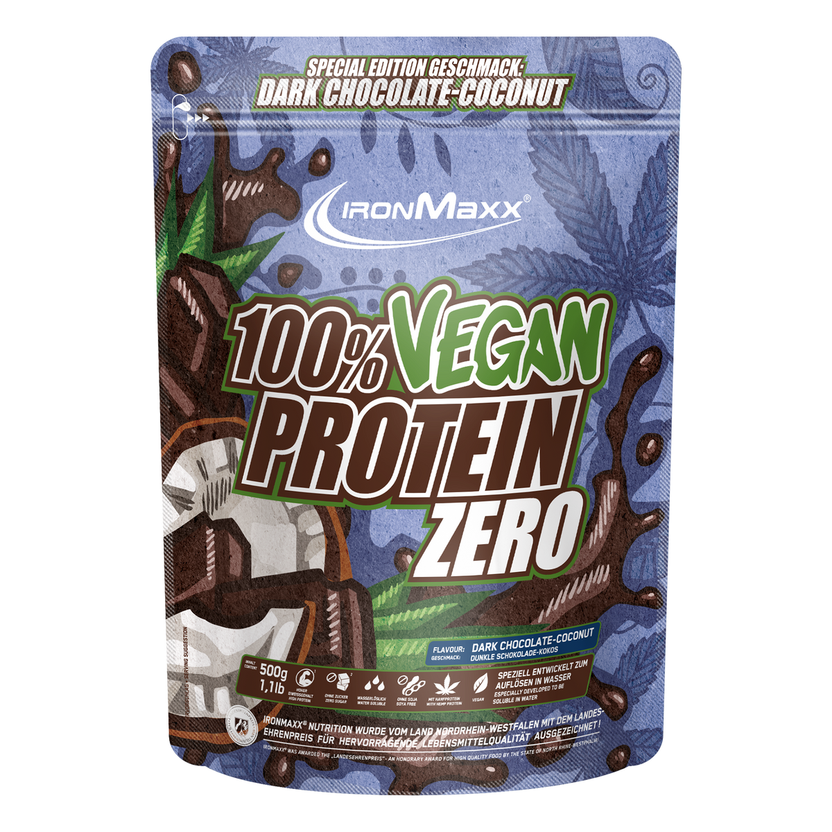 100% <tc>Vegan Protein Zero</tc> (500g) - Chocolat noir noix de coco