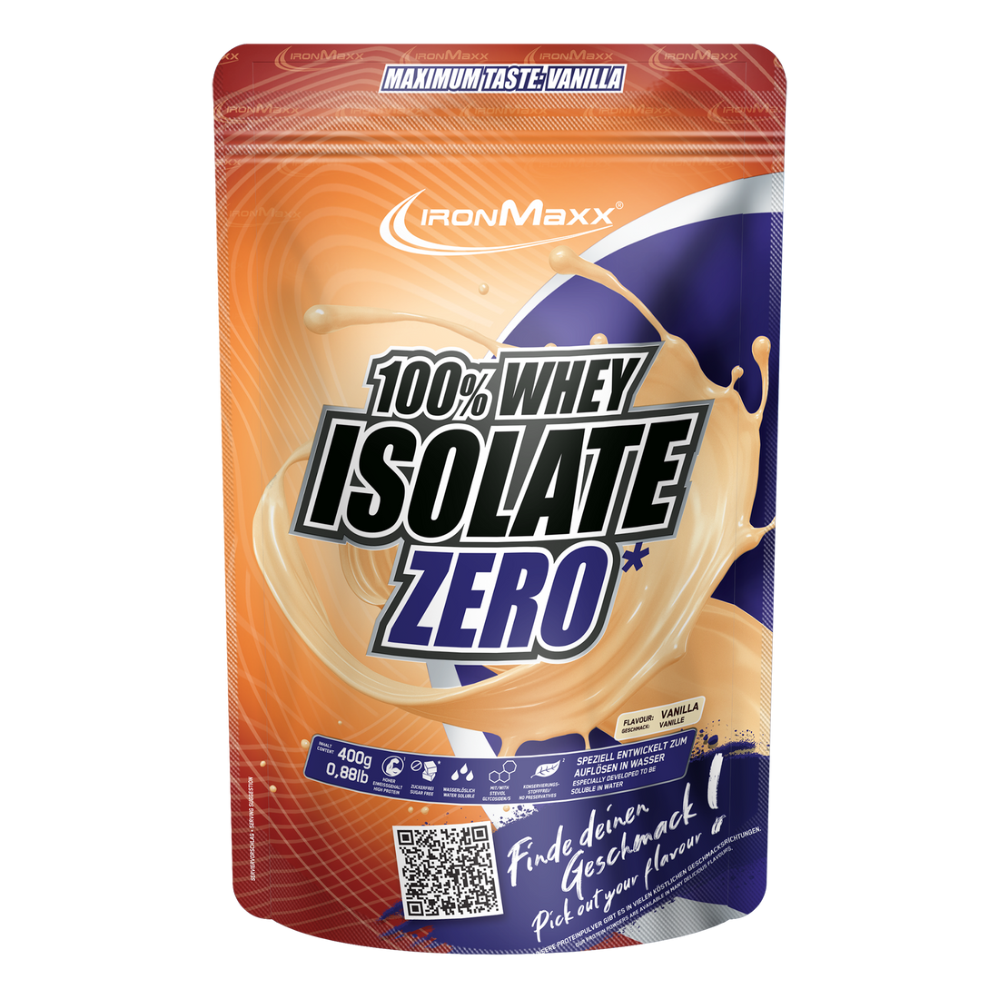 100% Whey Isolate ZERO (400g) - Vanille