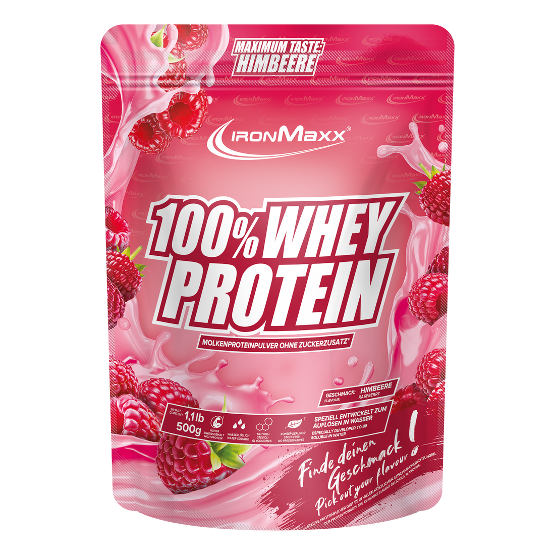100% <tc>Whey Protein</tc> (500g) - Framboise