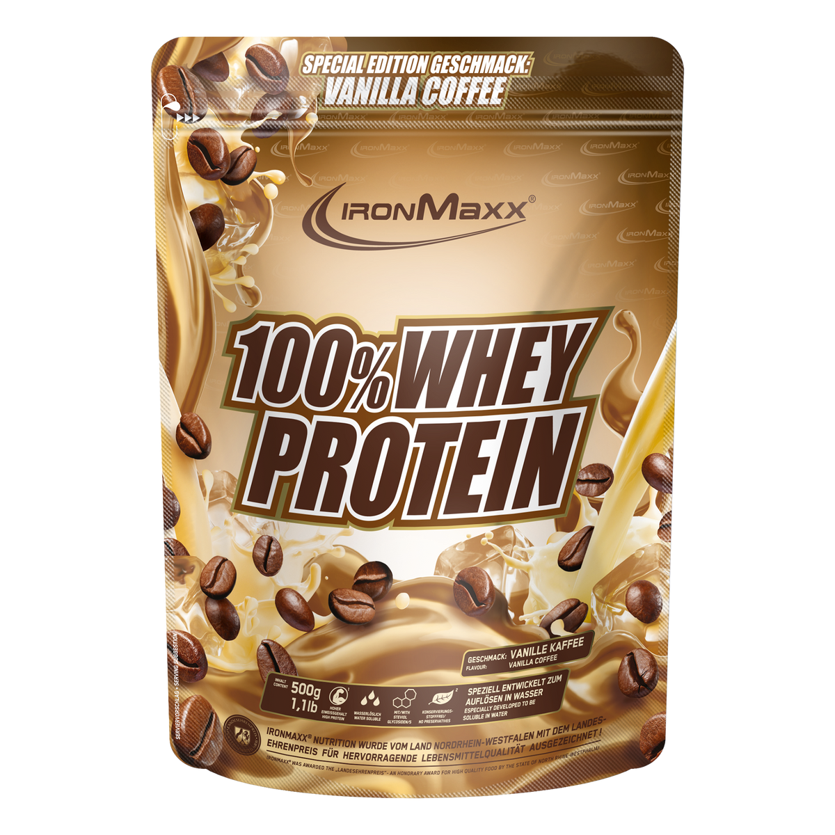 100% <tc>Whey Protein</tc> (500g) - Café Vainilla