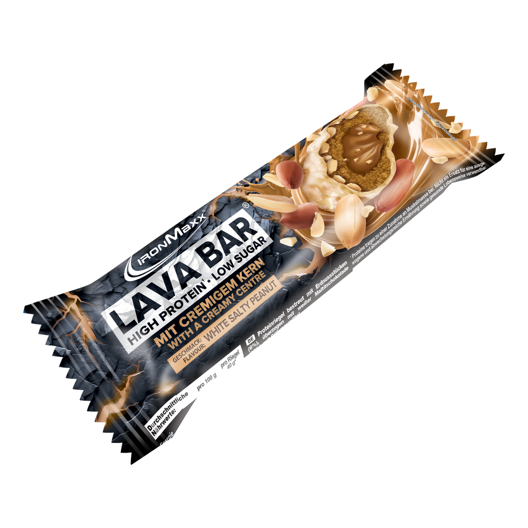 <tc>Lava Bar</tc> <tc>Protein</tc> Barrette (18x40g) - <tc>White Salty Peanut</tc>