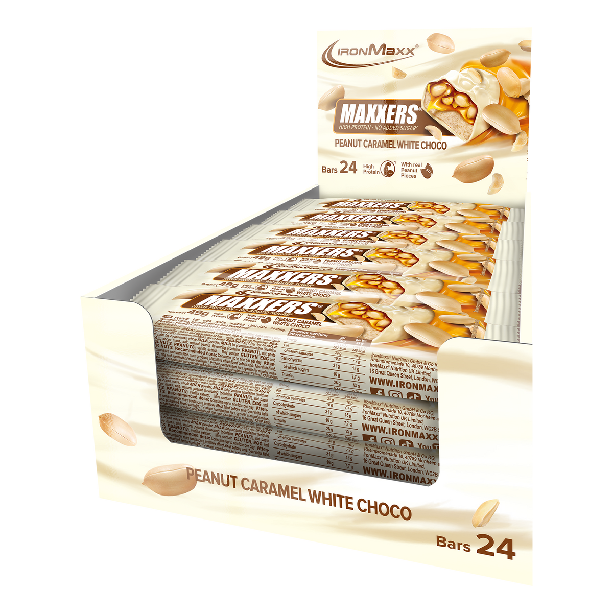 <tc>Maxxers</tc> (24x49g) - <tc>White Choc Peanut Caramel</tc>