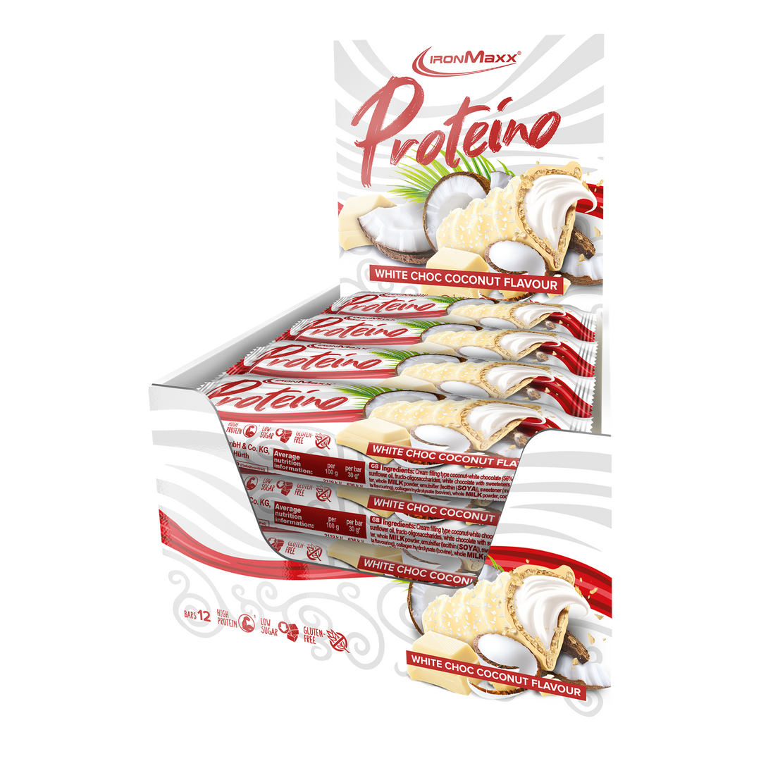 <tc>Protein</tc>o (12x30g) - Cioccolato Bianco Cocco