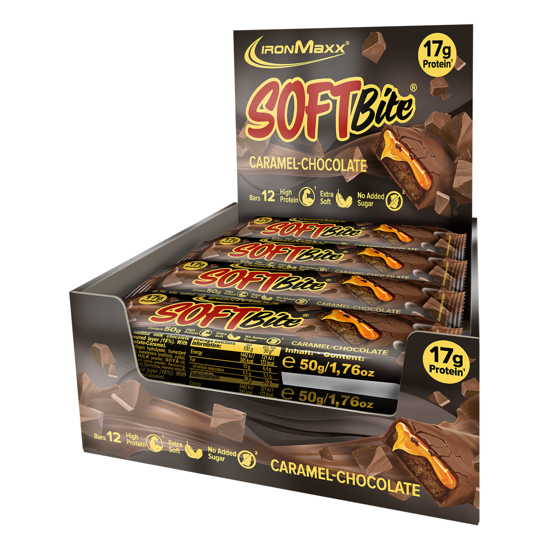 Softbite (12x50g) - Caramel Chocolate