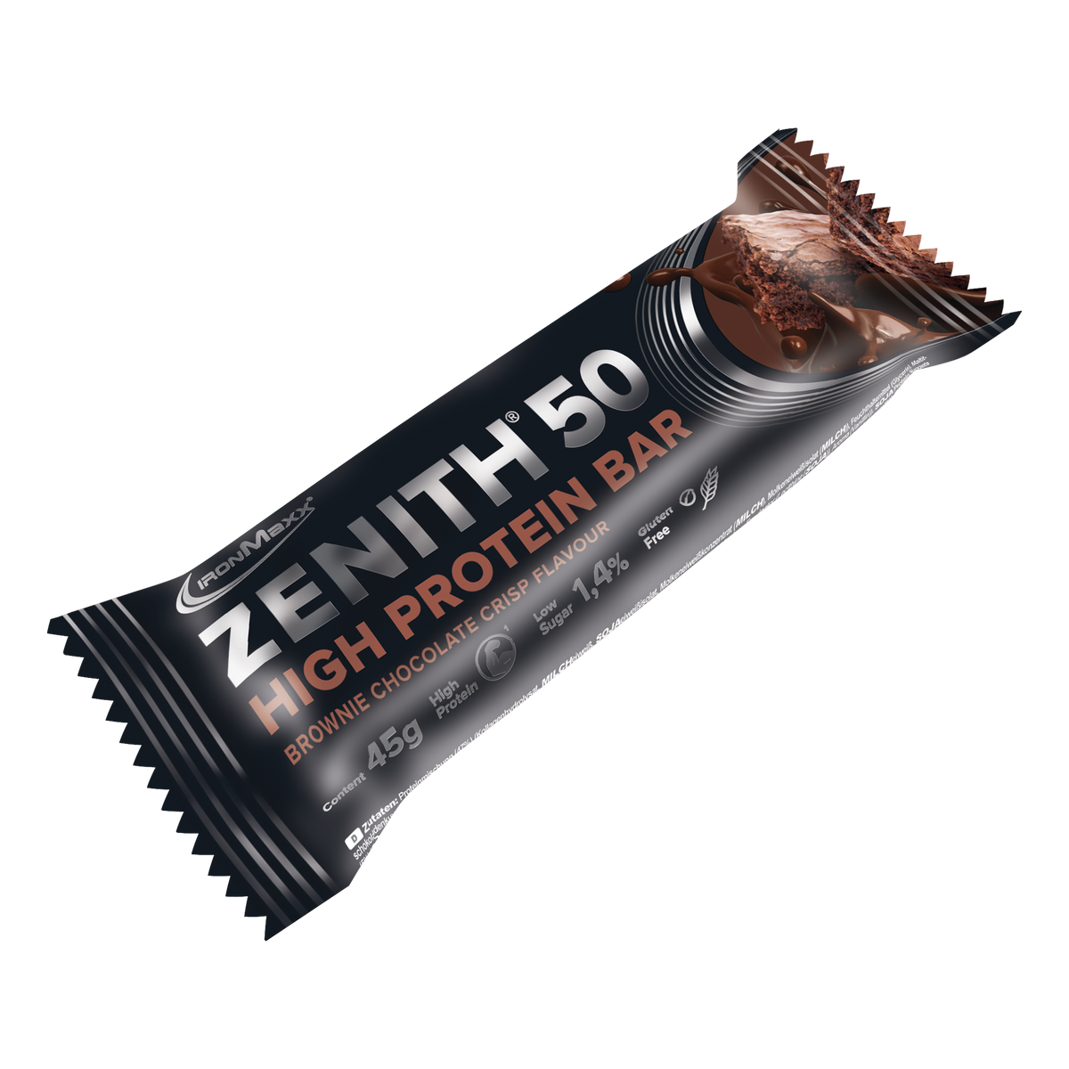 <tc>ZENITH® 50</tc> <tc>Protein</tc> Bar (45g) - <tc>Brownie Chocolate Crisp</tc>