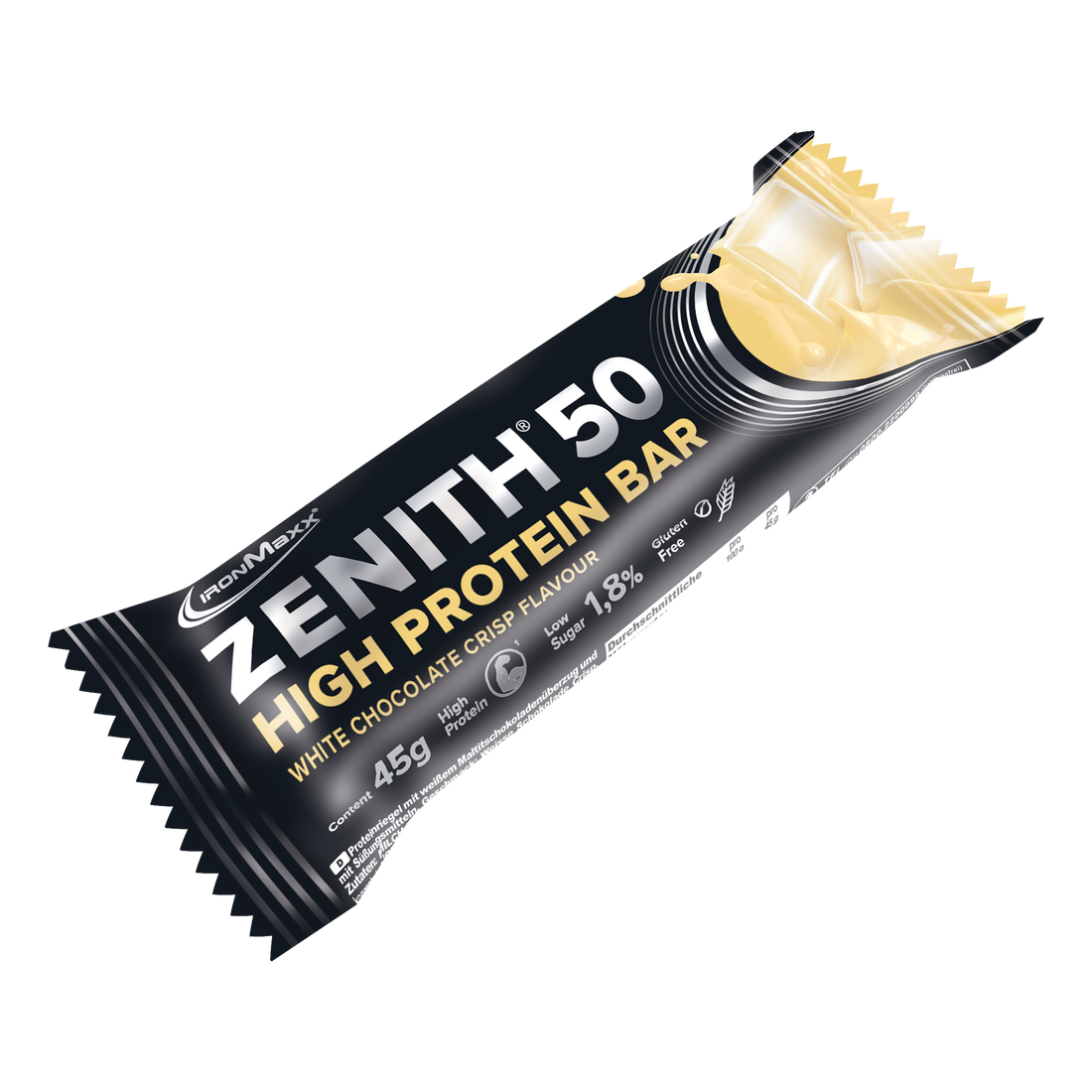 <tc>ZENITH® 50</tc> Barretta proteica (45g) - Cioccolato bianco croccante