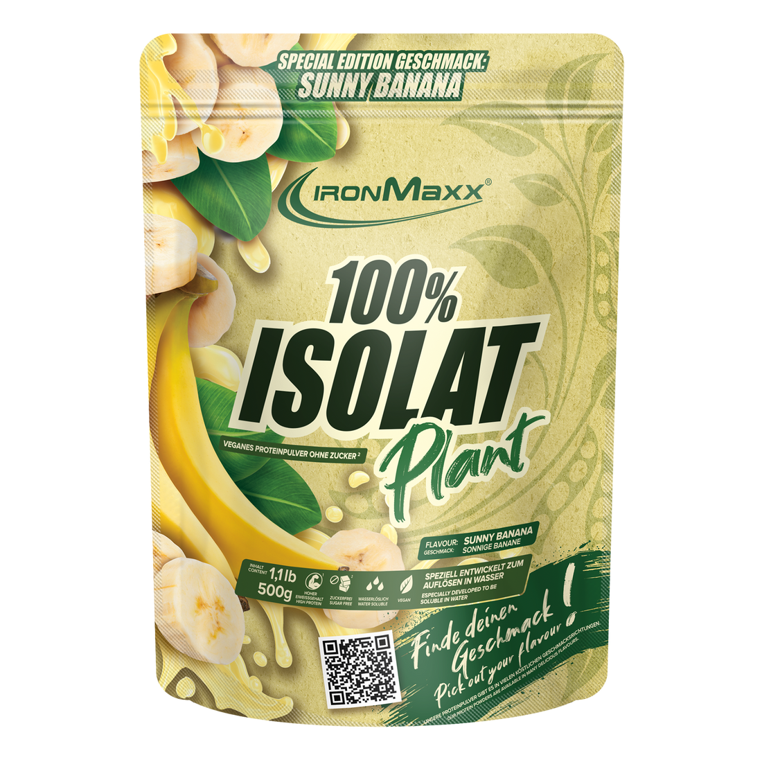 100% Isolat Plant (500g) - Sunny Banana