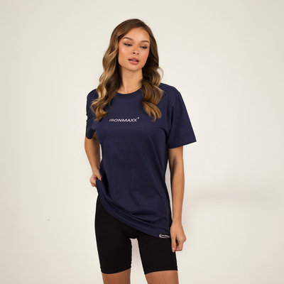 T-shirt dames donkerblauw - Dames M