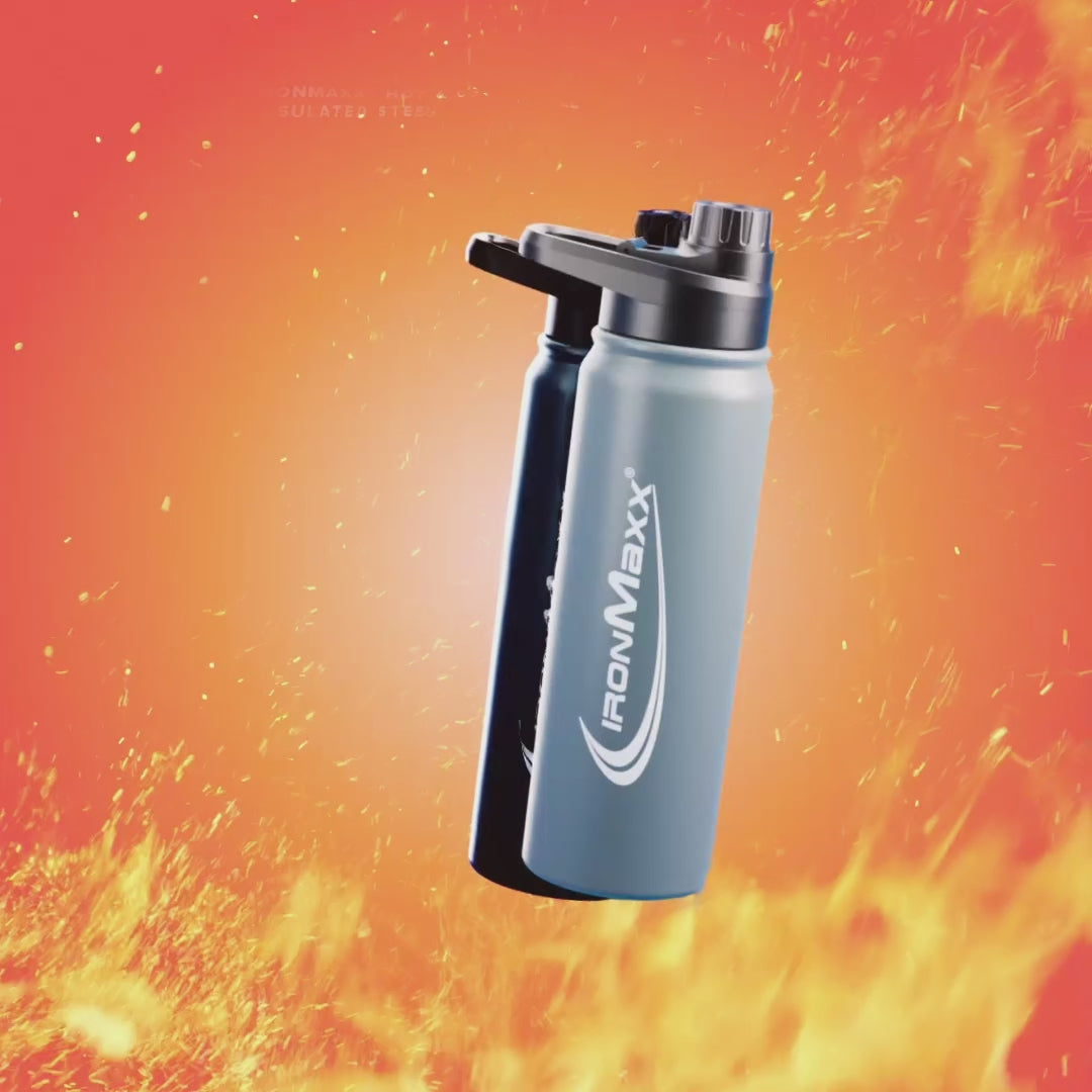 Botella aislada de acero Hot &amp; Cold (800ml) - Gris Ceniza